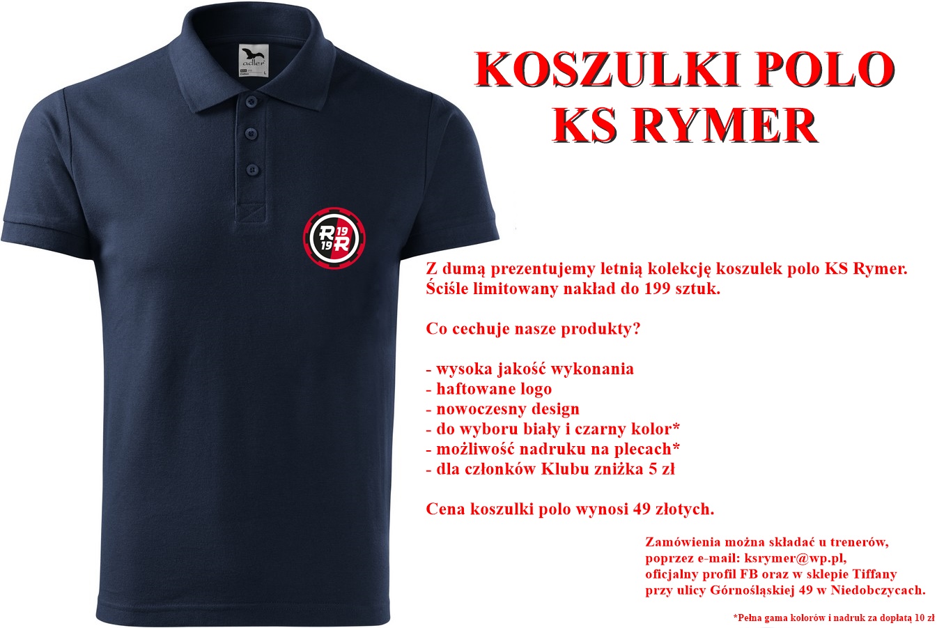 reklama koszulek polo KS Rymer